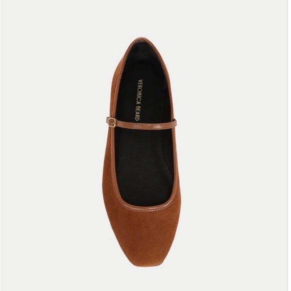 Veronica Beard Ellie Brown Suede Mary Jane Flats size 8 - Picture 4 of 5
